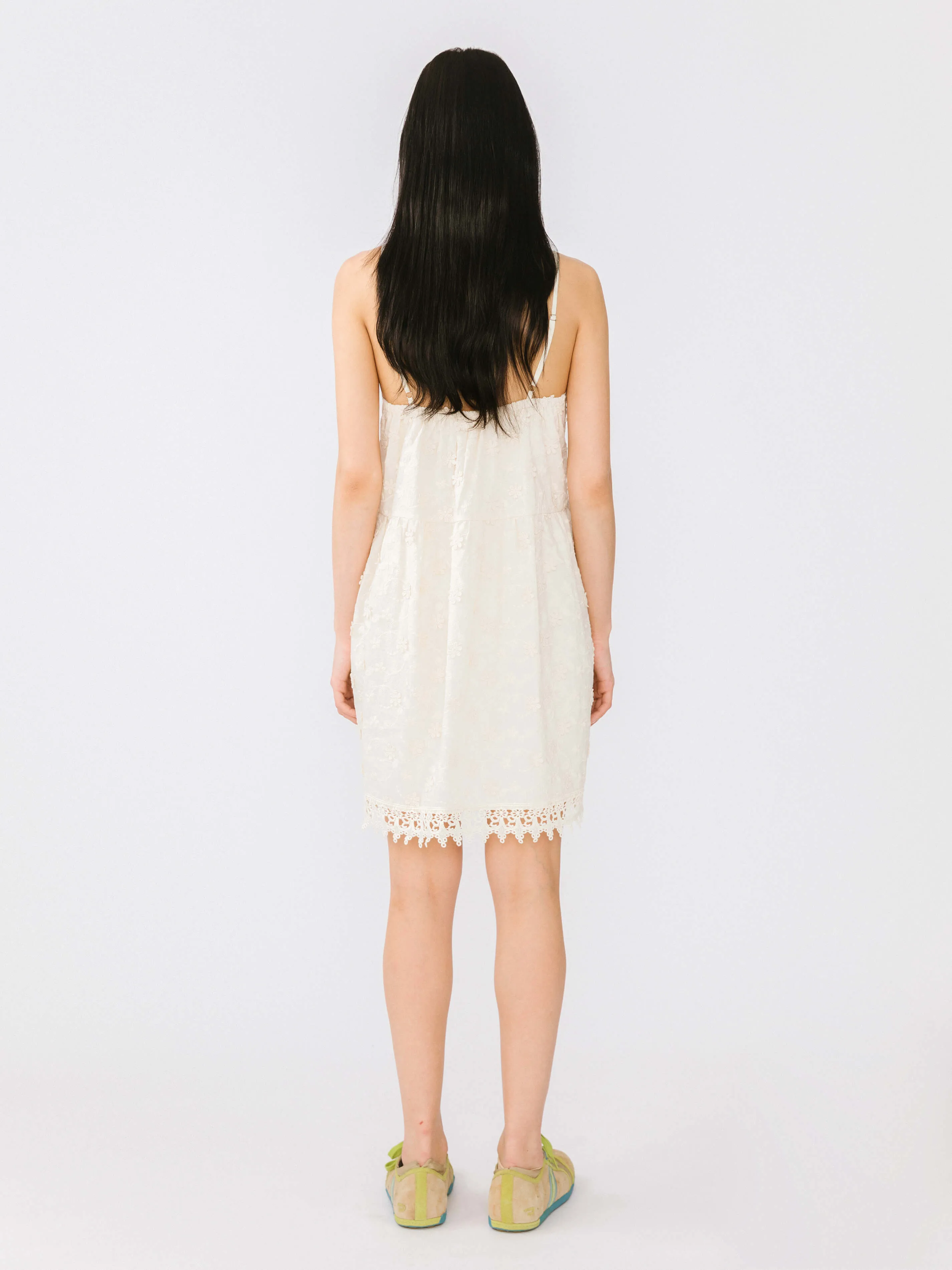 3D Embroidery Lace Sling Dress