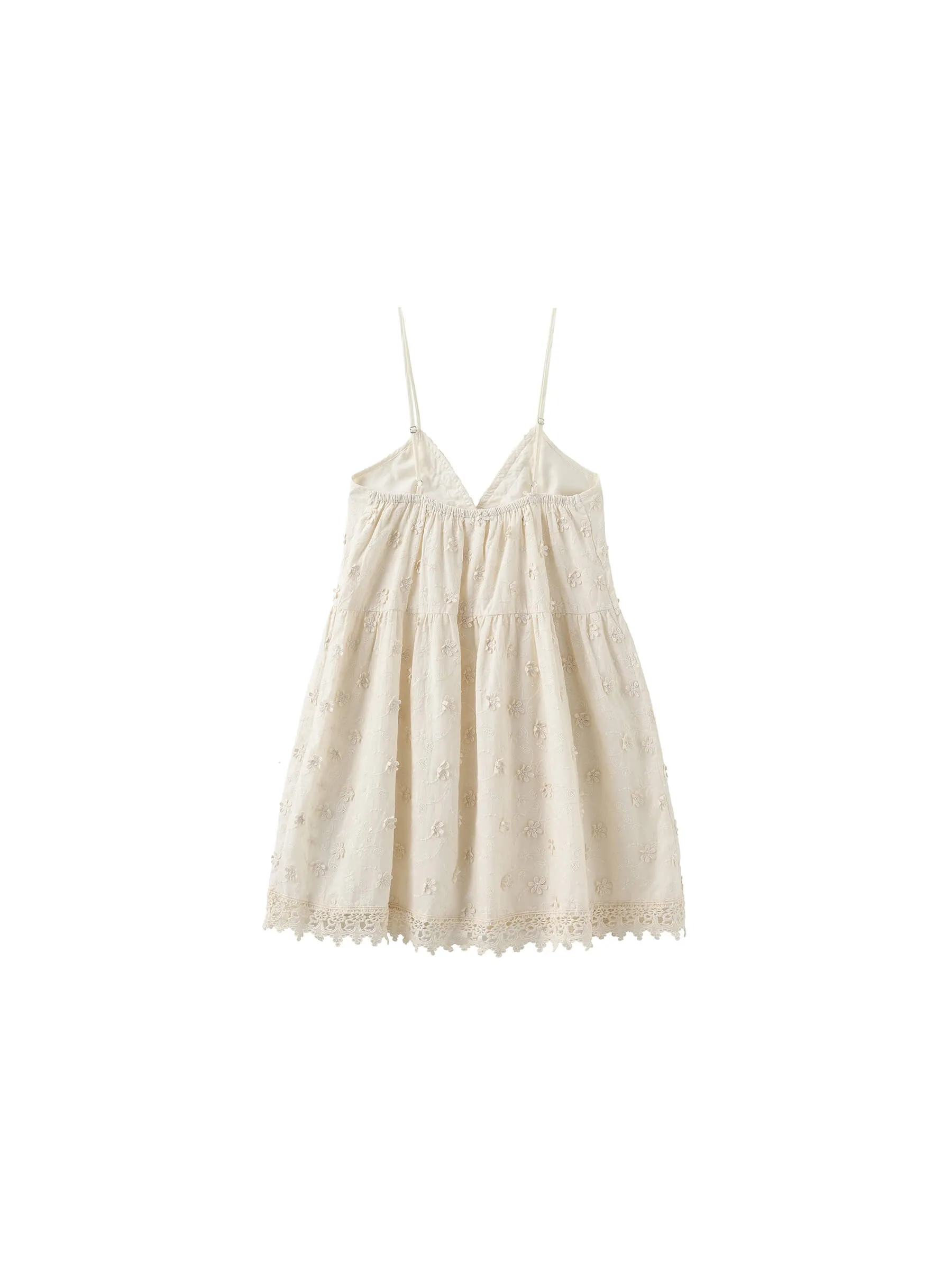 3D Embroidery Lace Sling Dress