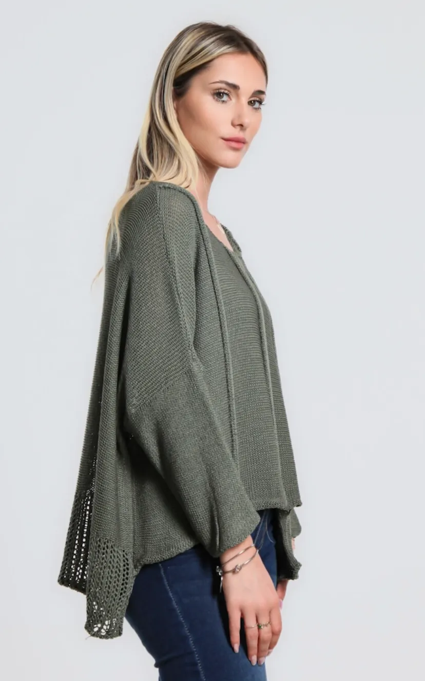 Army Amani Crop Sweater
