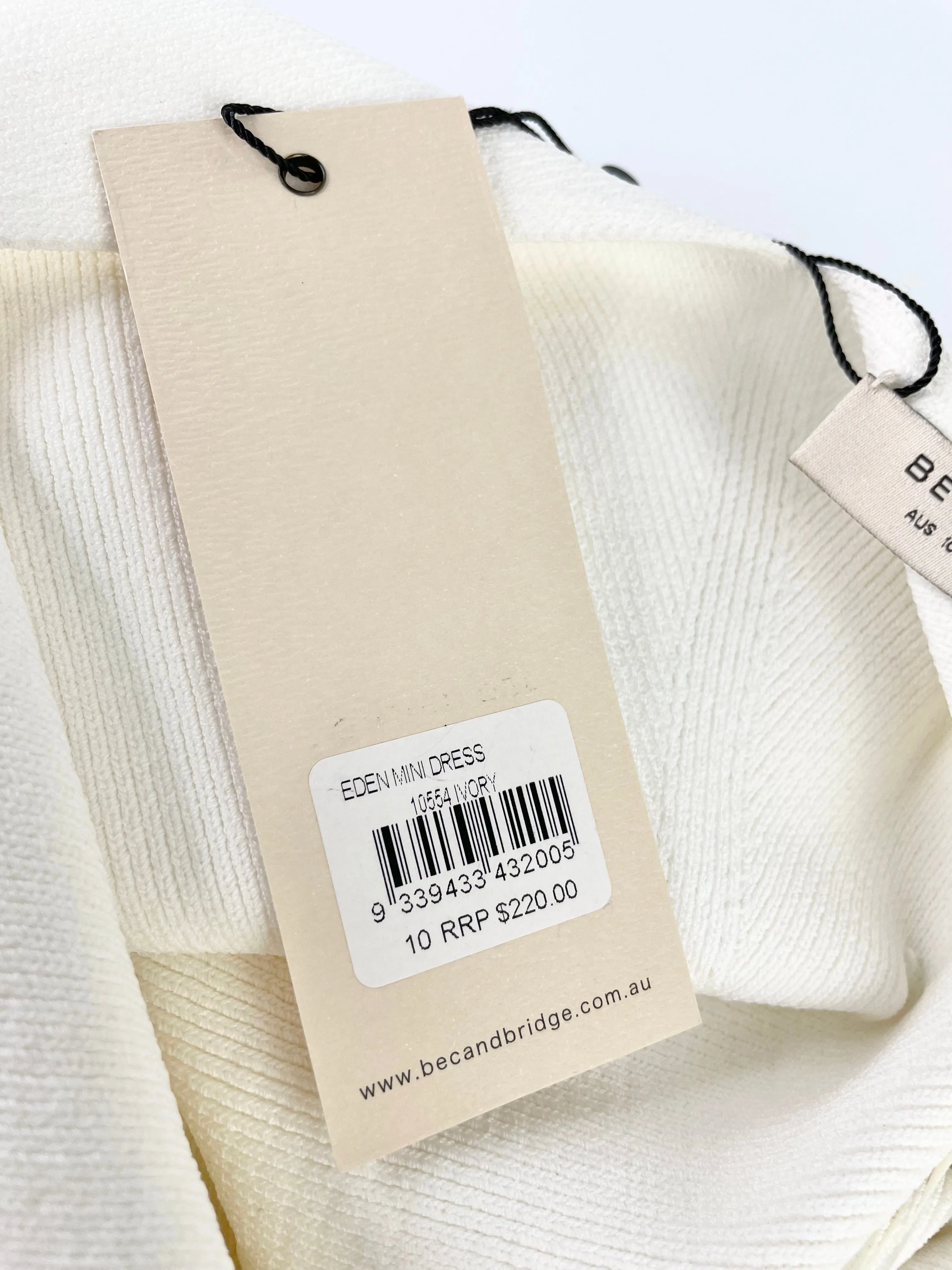 Bec   Bridge Ivory Eden Mini Dress - AU10