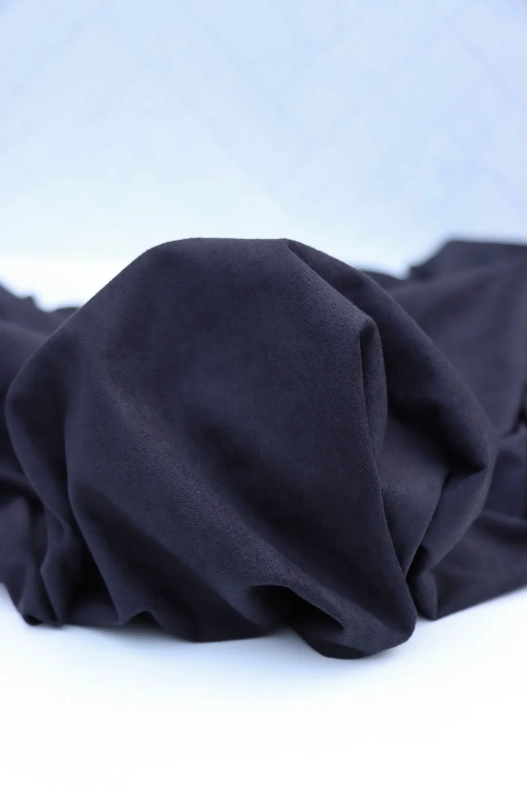 Black Microsuede Jersey Knit