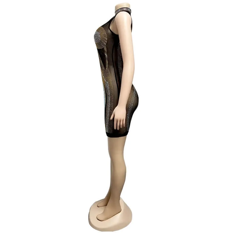 Bodycon Pencil Black Knee-length Dress