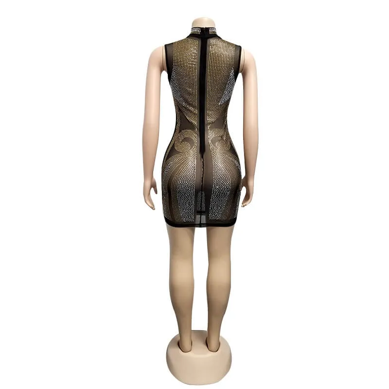 Bodycon Pencil Black Knee-length Dress