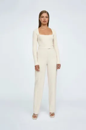 COBIE KNIT TOP - SAND