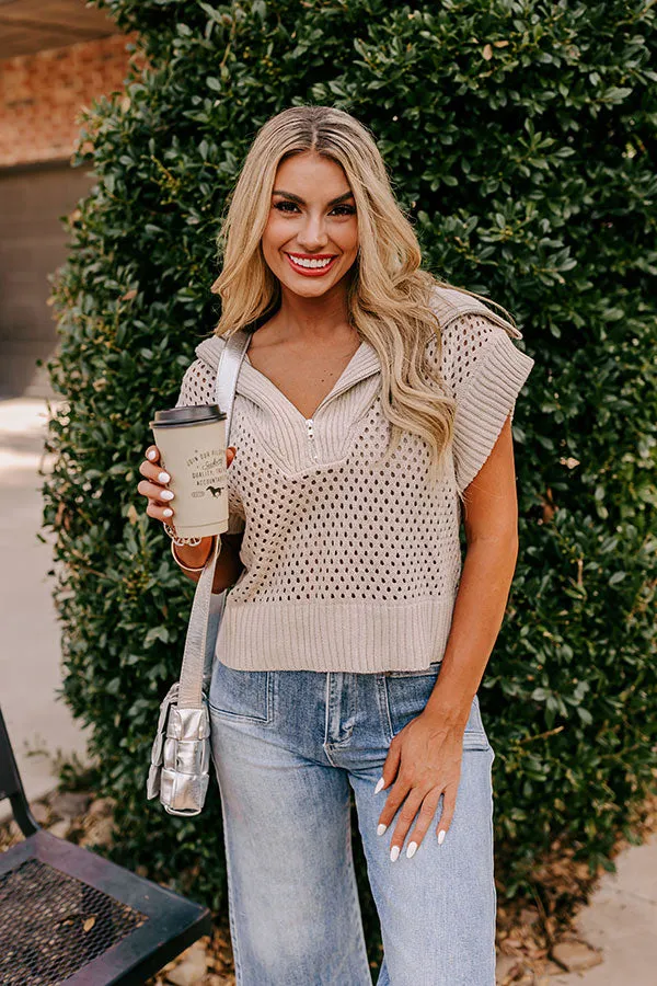 Cozy Lifestyle Knit Top in Oatmeal