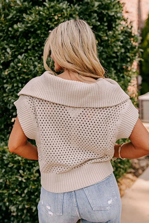 Cozy Lifestyle Knit Top in Oatmeal