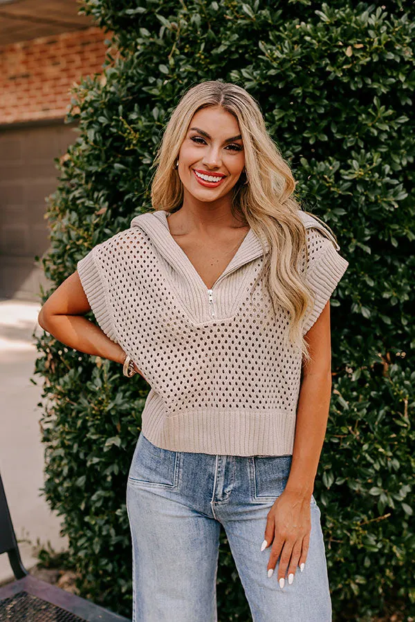 Cozy Lifestyle Knit Top in Oatmeal