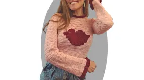 Crochet Sweater Pattern - Kiss