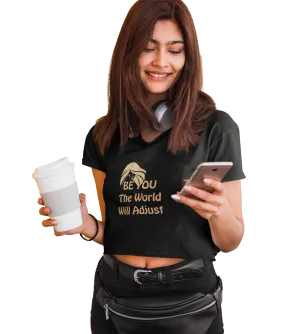 Crop Top with Savvy Quote C04