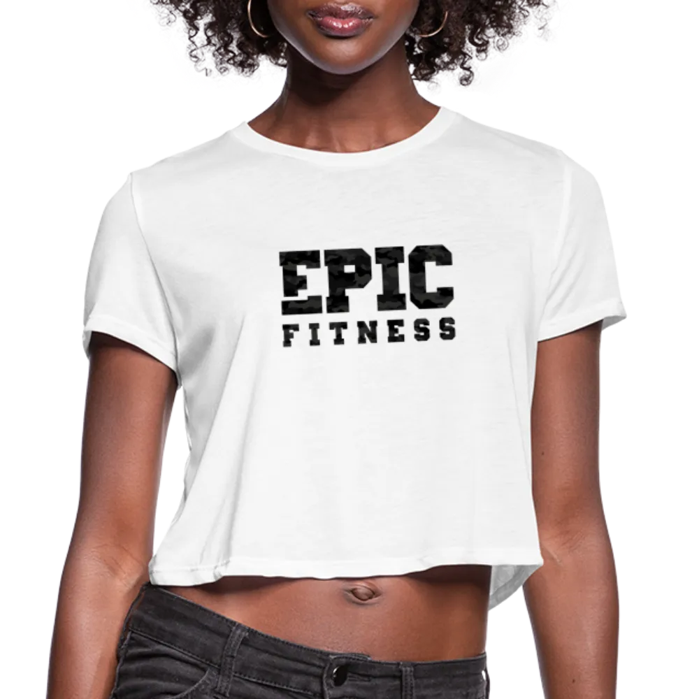 Epic Fitness Cloak Black-Out Logo Cropped Tee