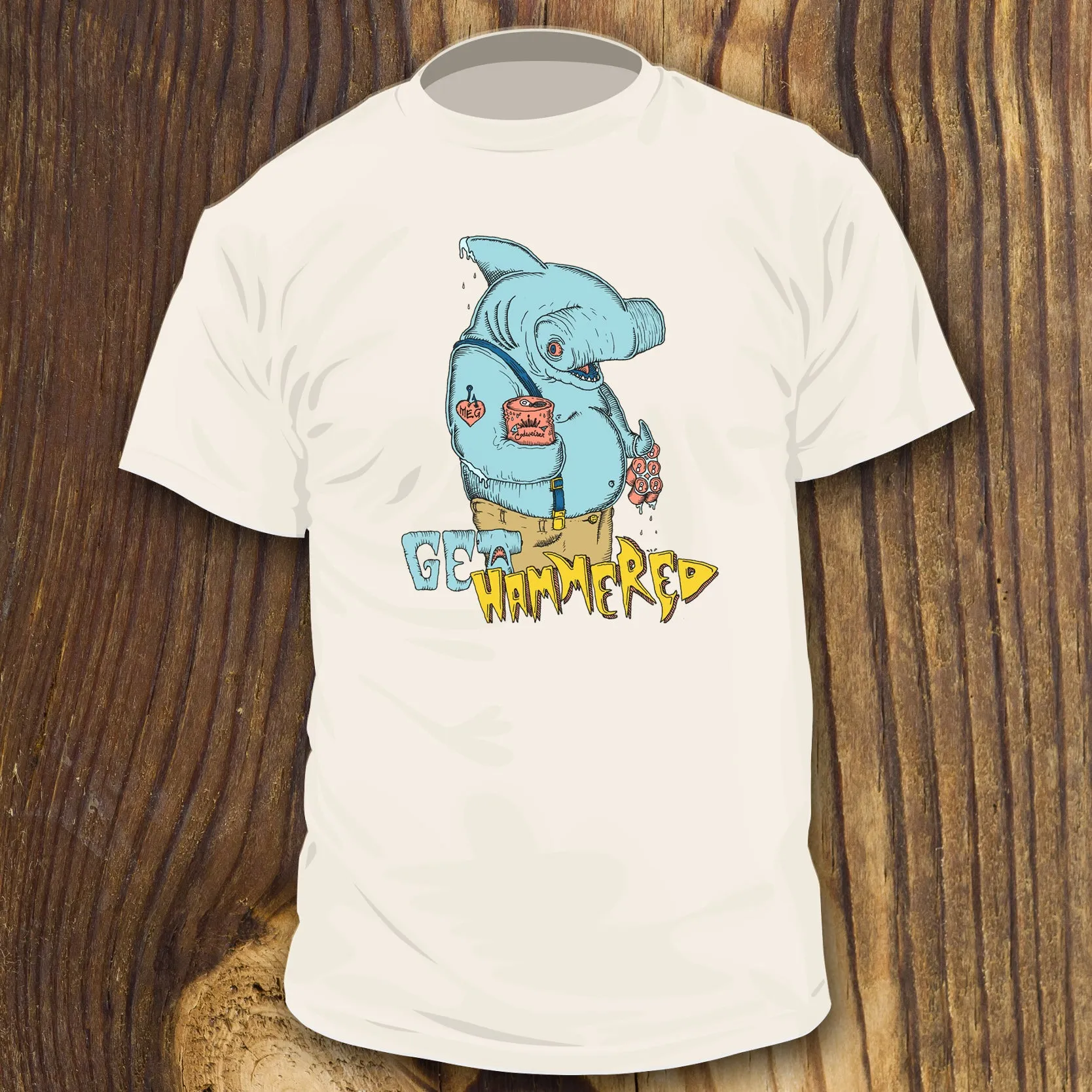 Get Hammered Head Shark shirt