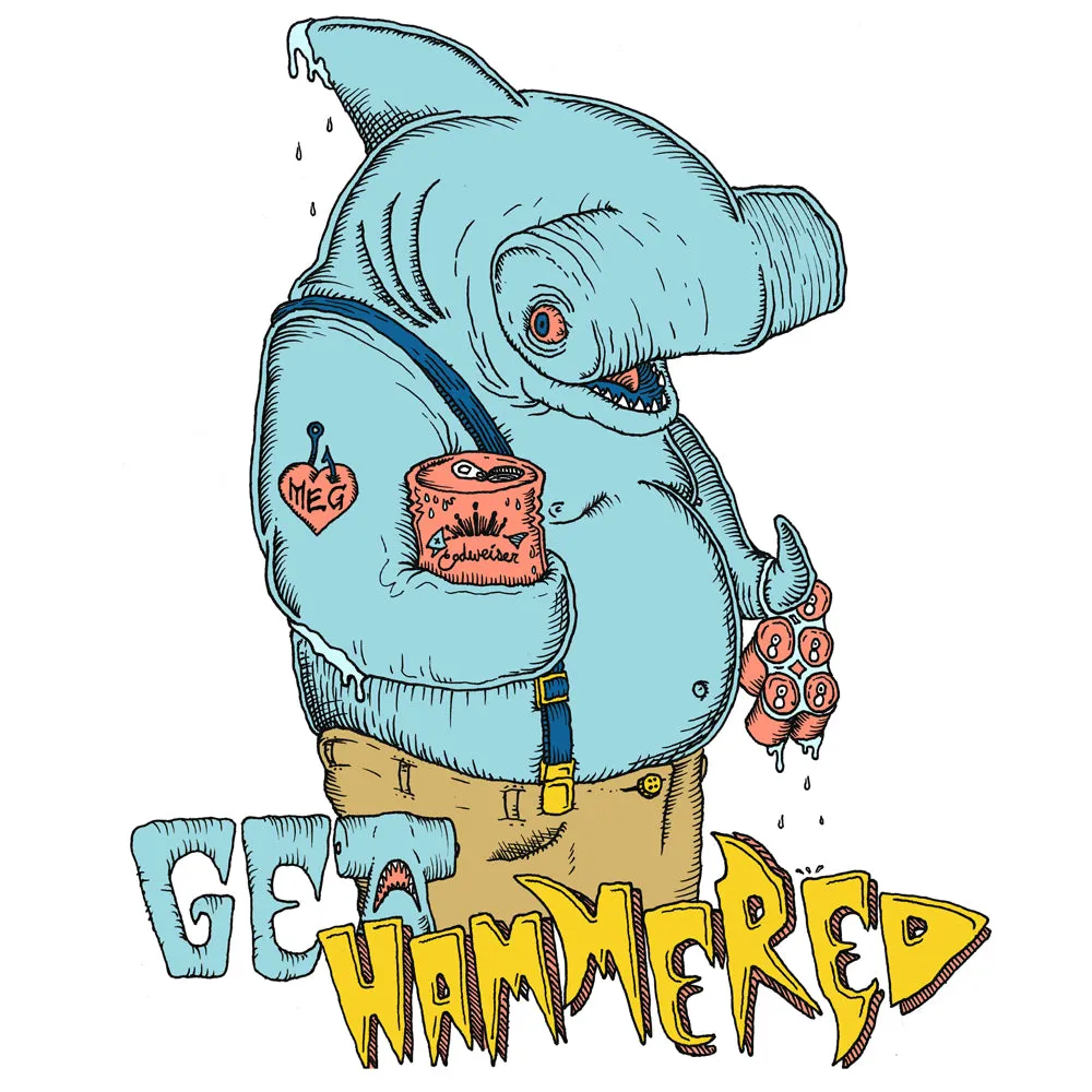 Get Hammered Head Shark shirt