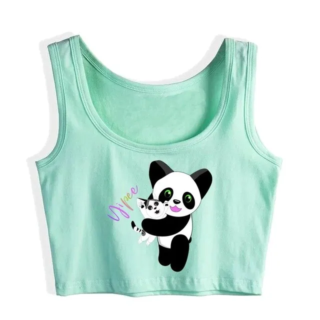 Happy Panda Crop Top