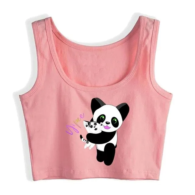 Happy Panda Crop Top