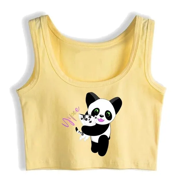 Happy Panda Crop Top