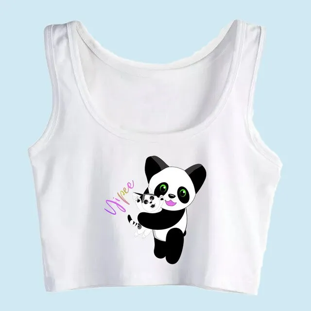 Happy Panda Crop Top
