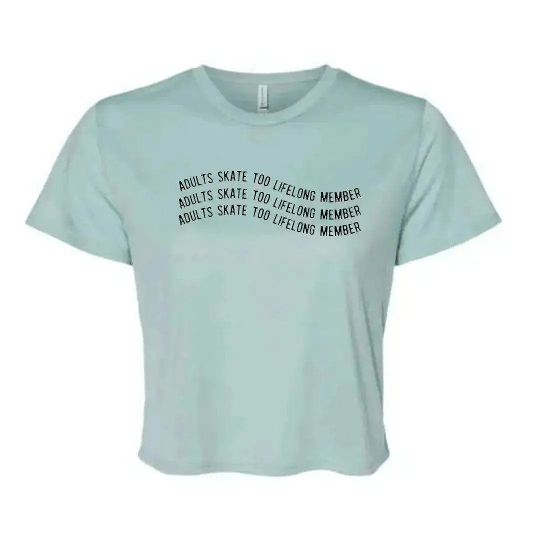 Lifelong Member Flowy Crop Tee