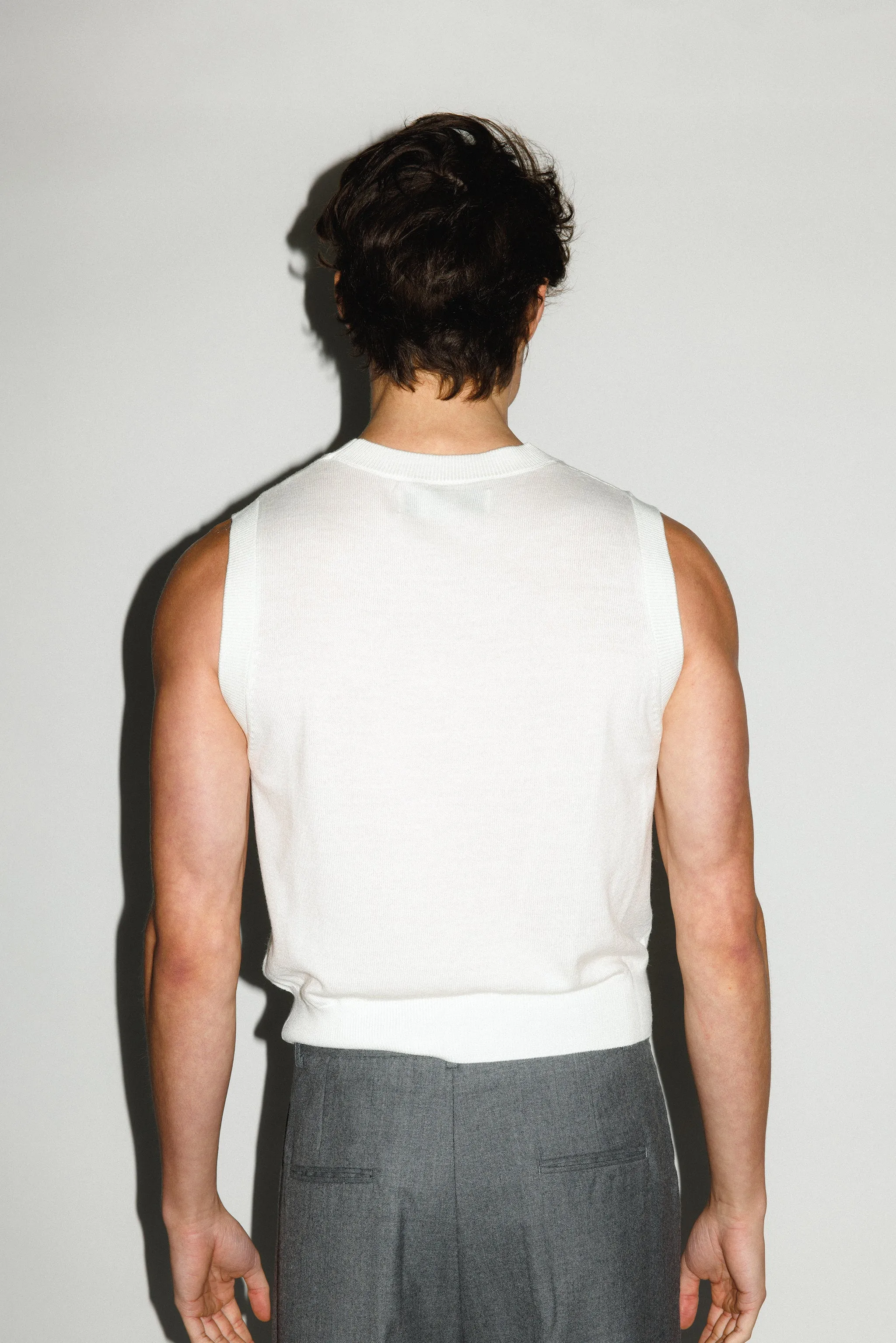 McKinley Merino Muscle Tank  |  Ivory
