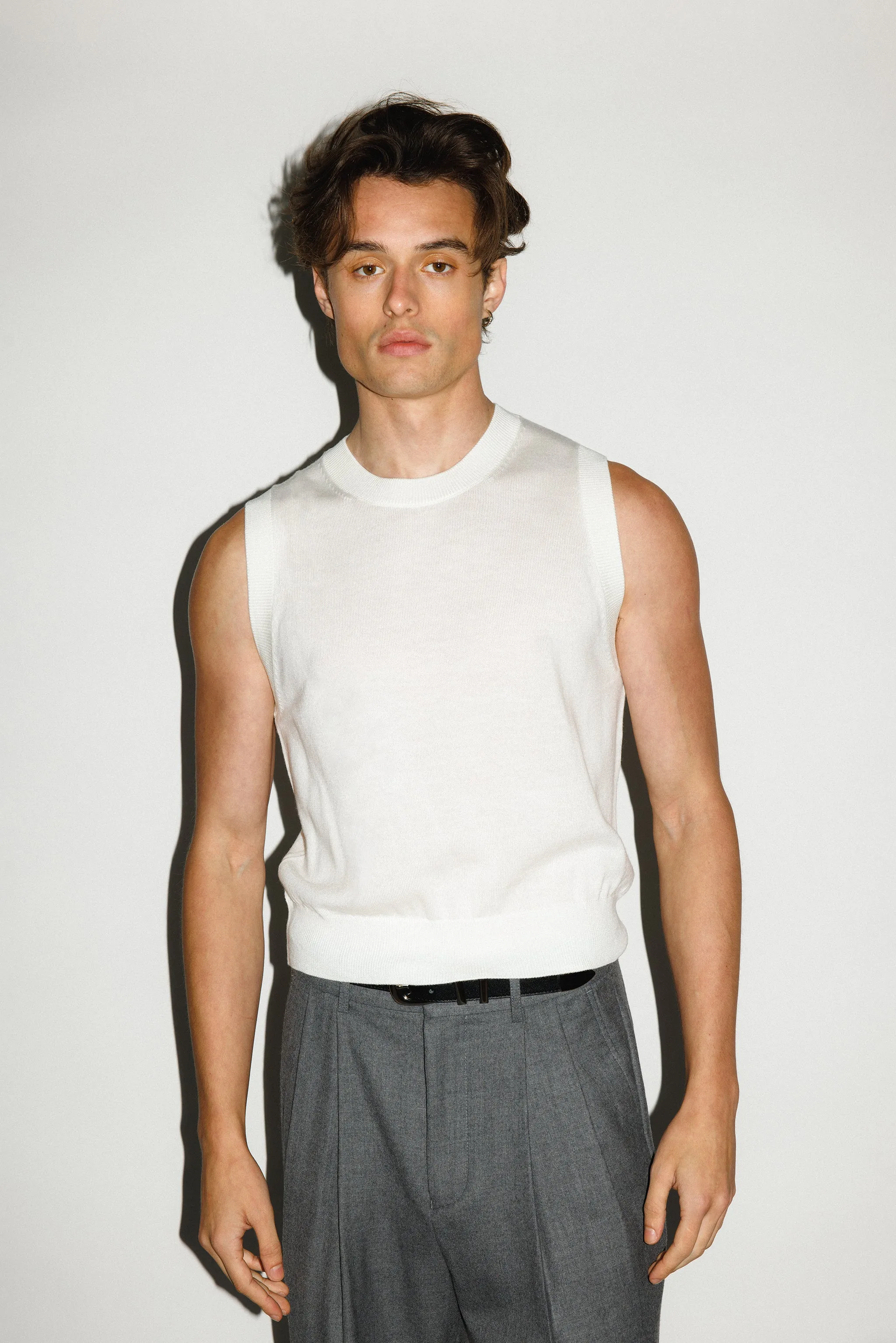 McKinley Merino Muscle Tank  |  Ivory