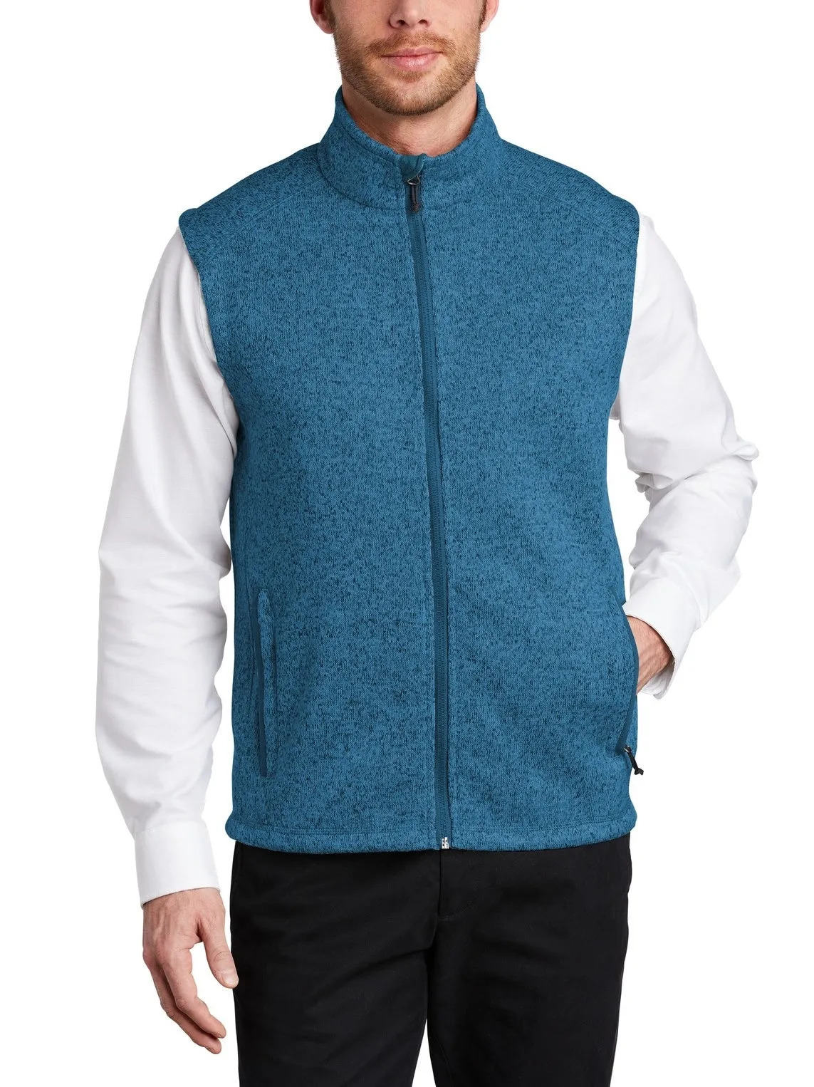 Men's Classic Fit Sleeveless Sweater Fleece Vest