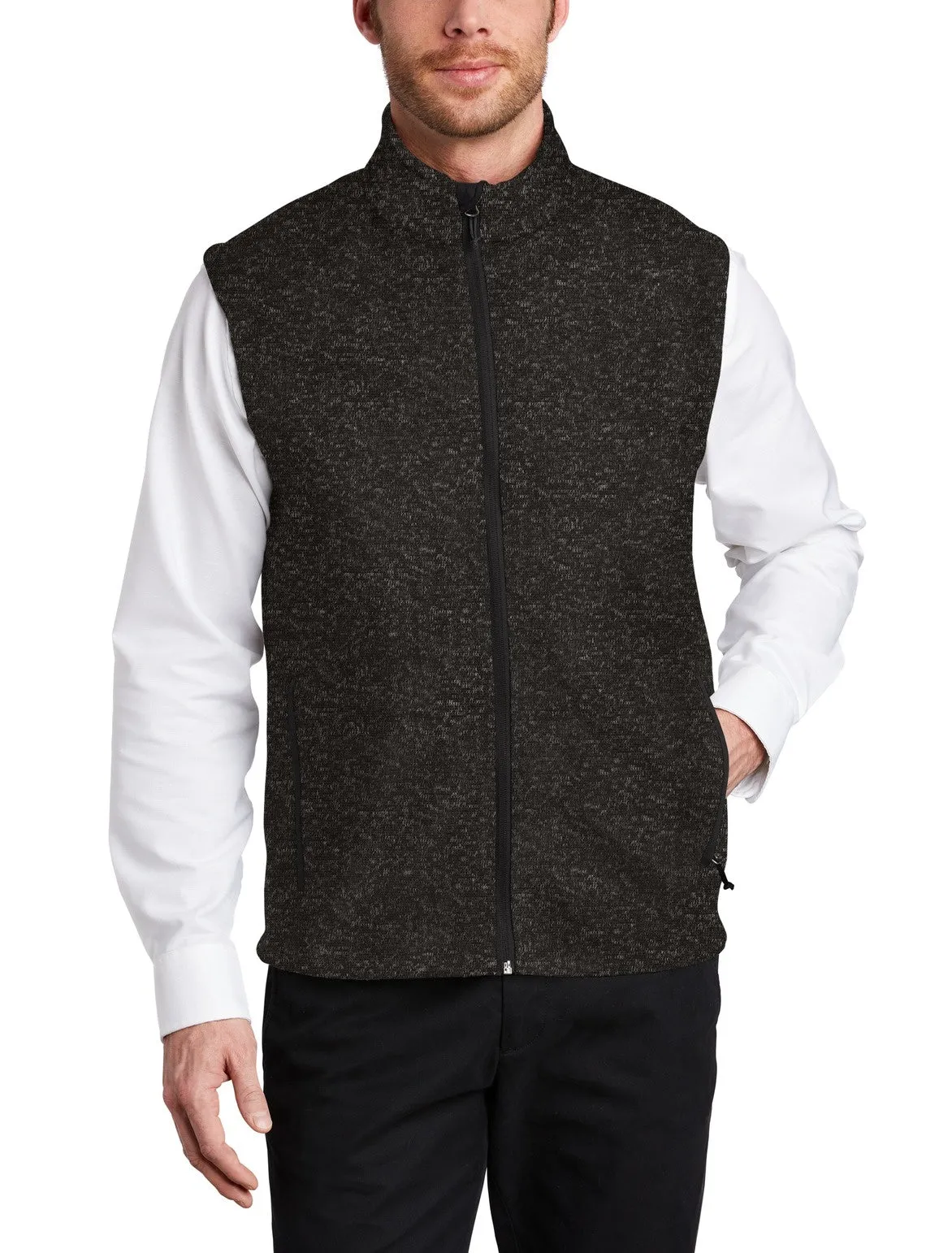 Men's Classic Fit Sleeveless Sweater Fleece Vest
