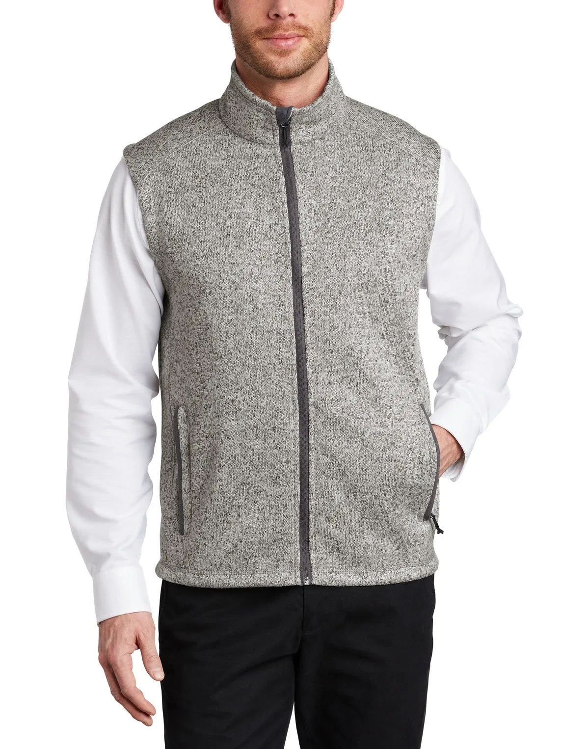 Men's Classic Fit Sleeveless Sweater Fleece Vest