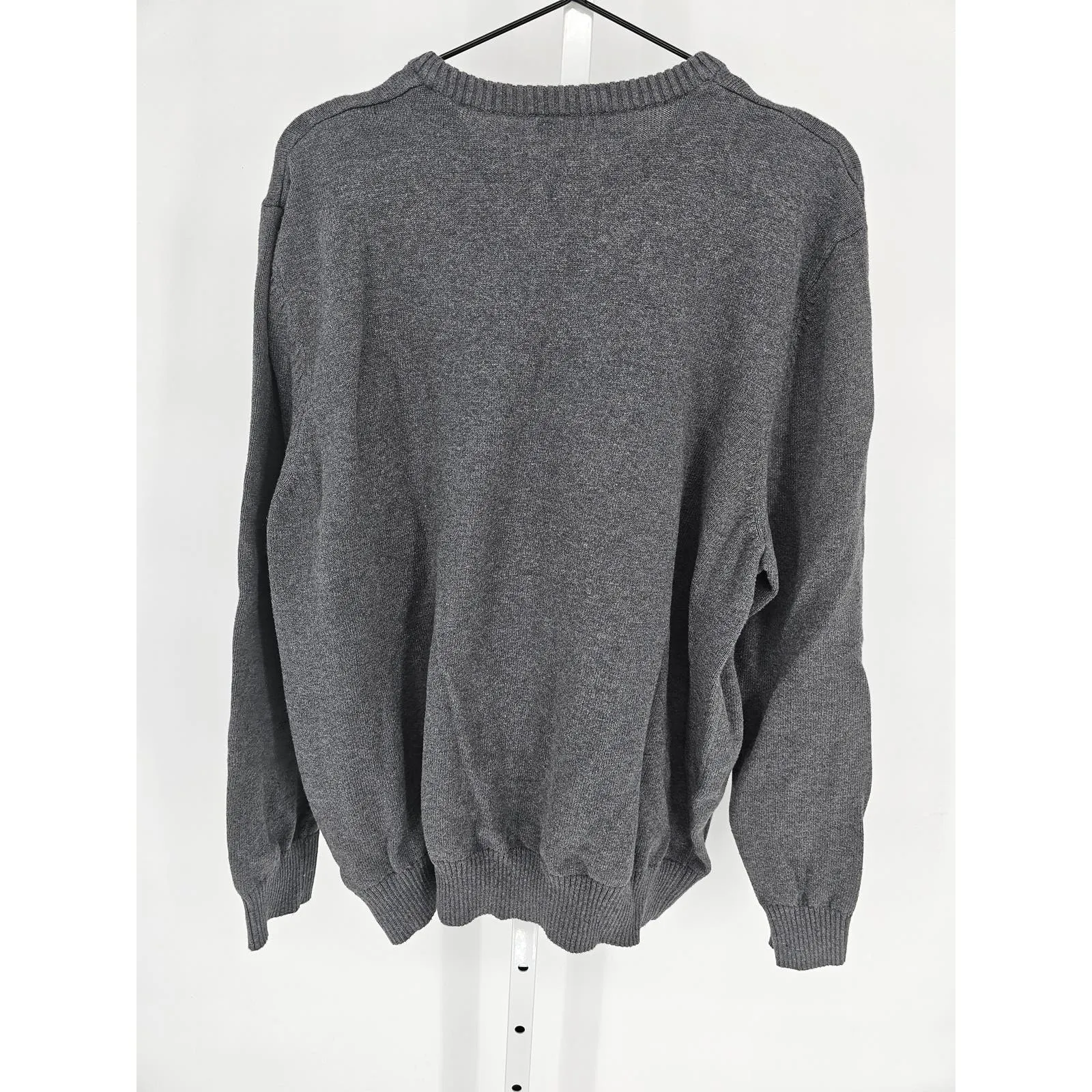 Merona Mens Sz XXL 100% Cotton Crew Neck Sweater Gray