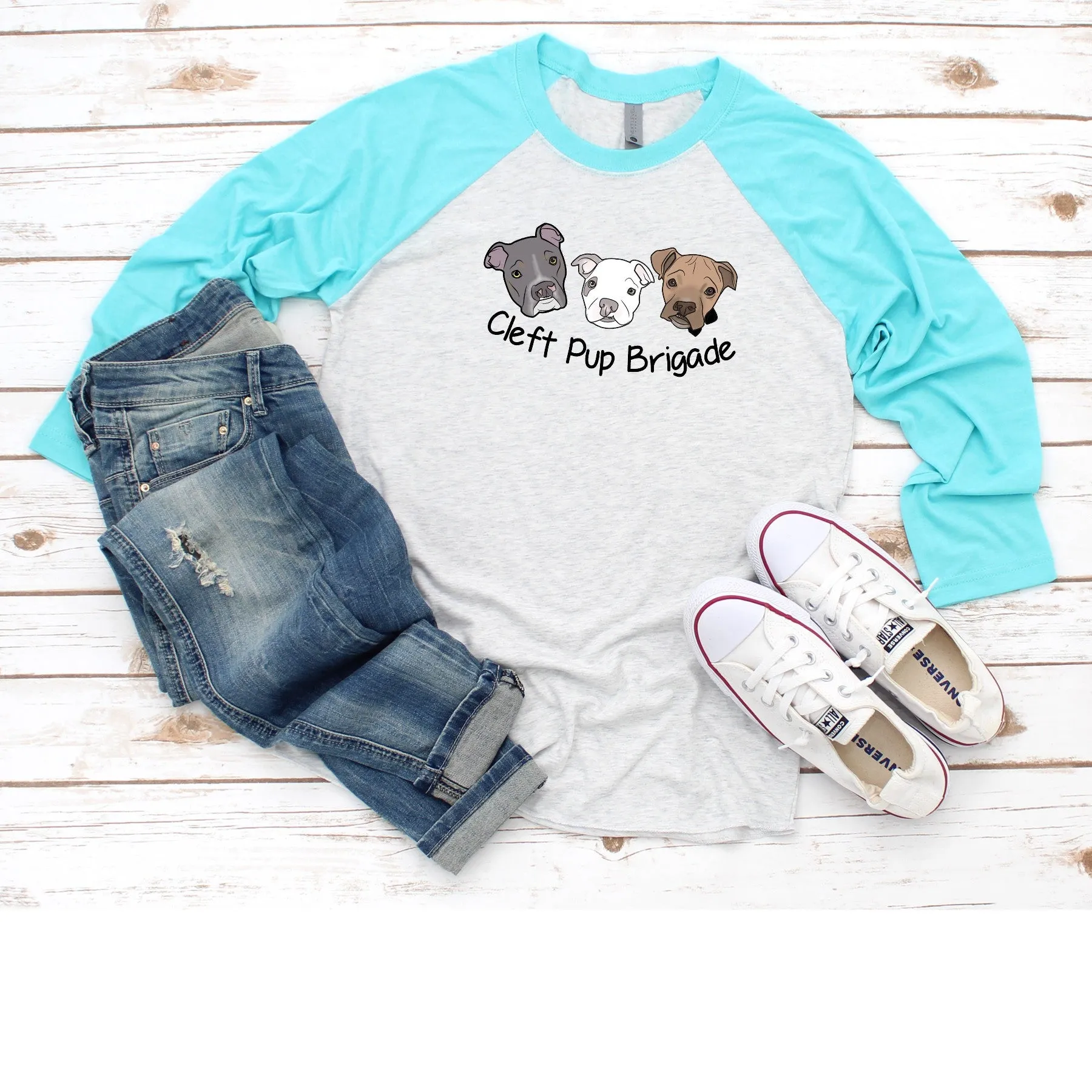New Cleft Pup Brigade - Raglan Tee