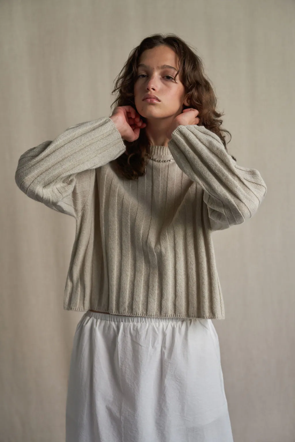 OCEAN KNIT CROP