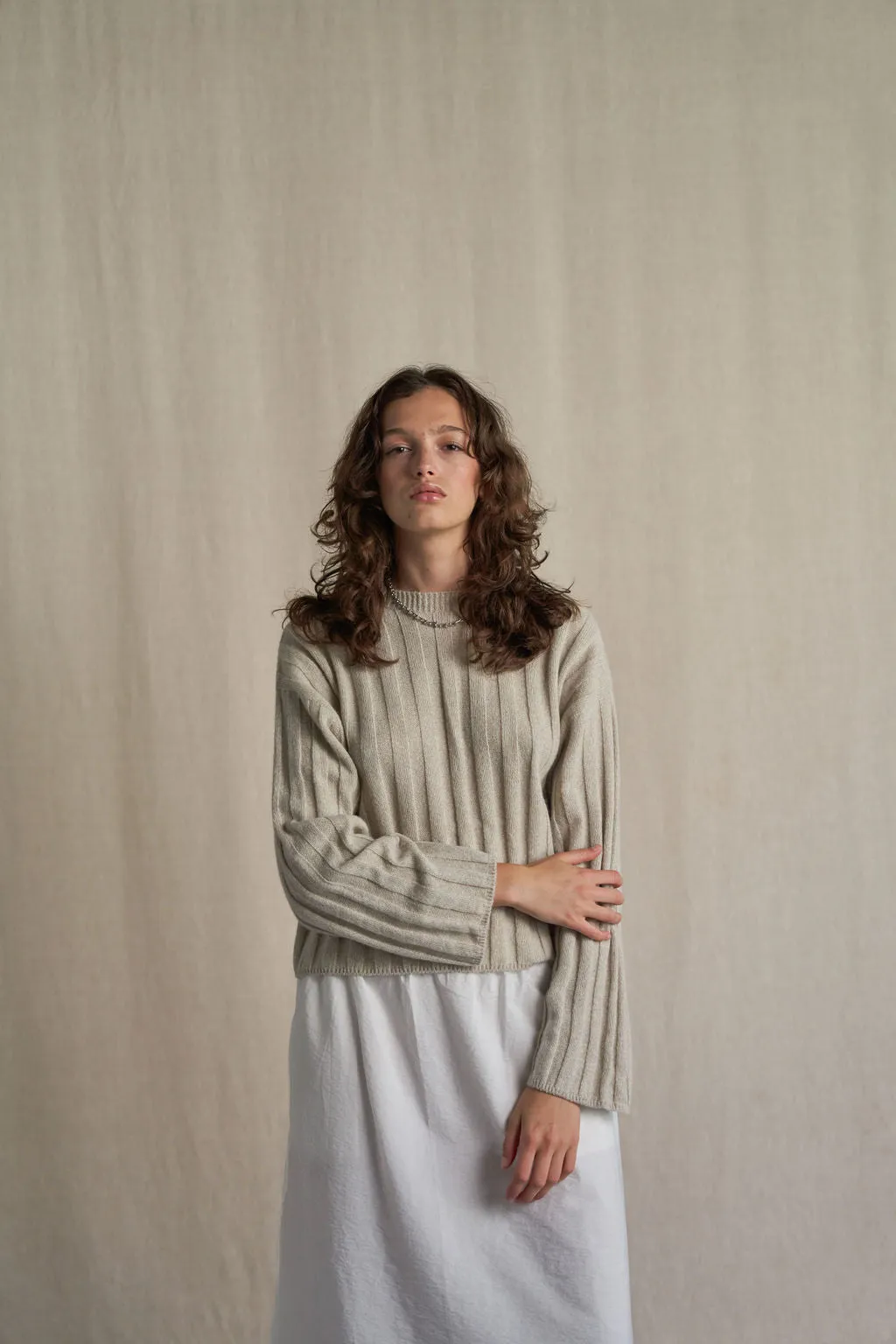 OCEAN KNIT CROP