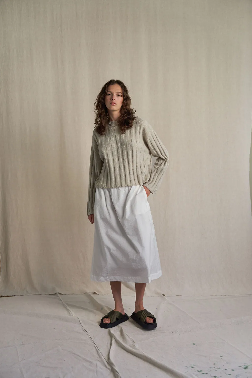 OCEAN KNIT CROP