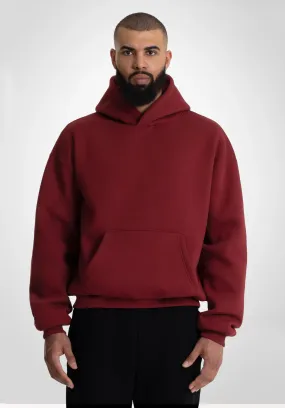 Oversize Hoodie Bordeaux Red