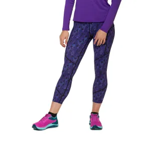 Ronhill | Women's Tech Crop Tight - Purple Leopard