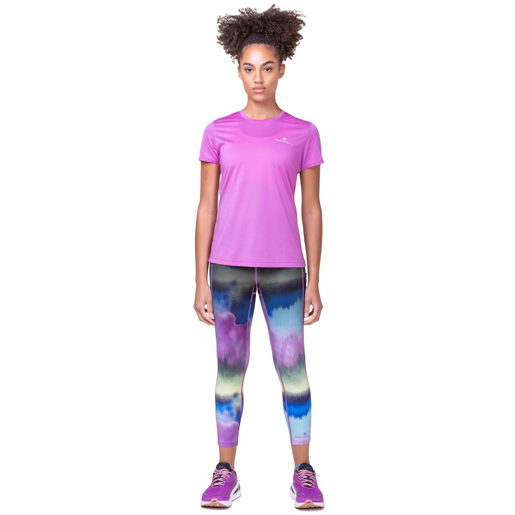 Ronhill | Women's Tech Gradient Crop Tight - Multi Mirage