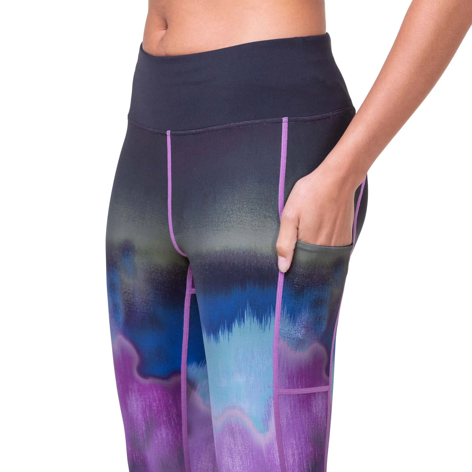 Ronhill | Women's Tech Gradient Crop Tight - Multi Mirage