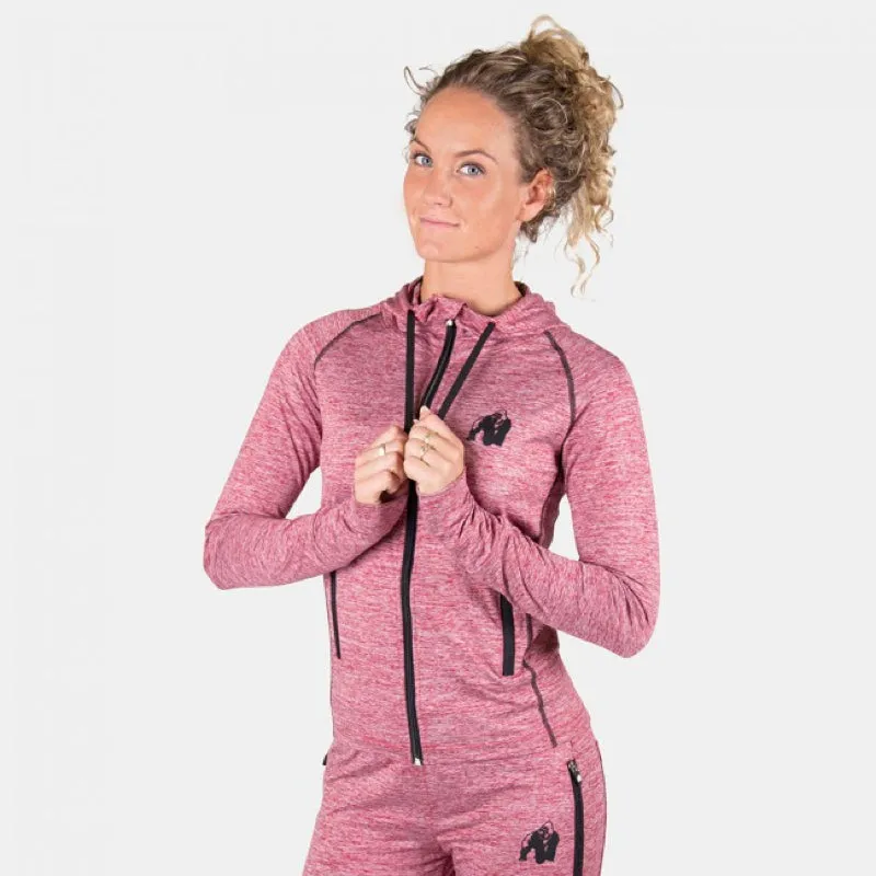 Shawnee Zipped Hoodie - Mixed Red