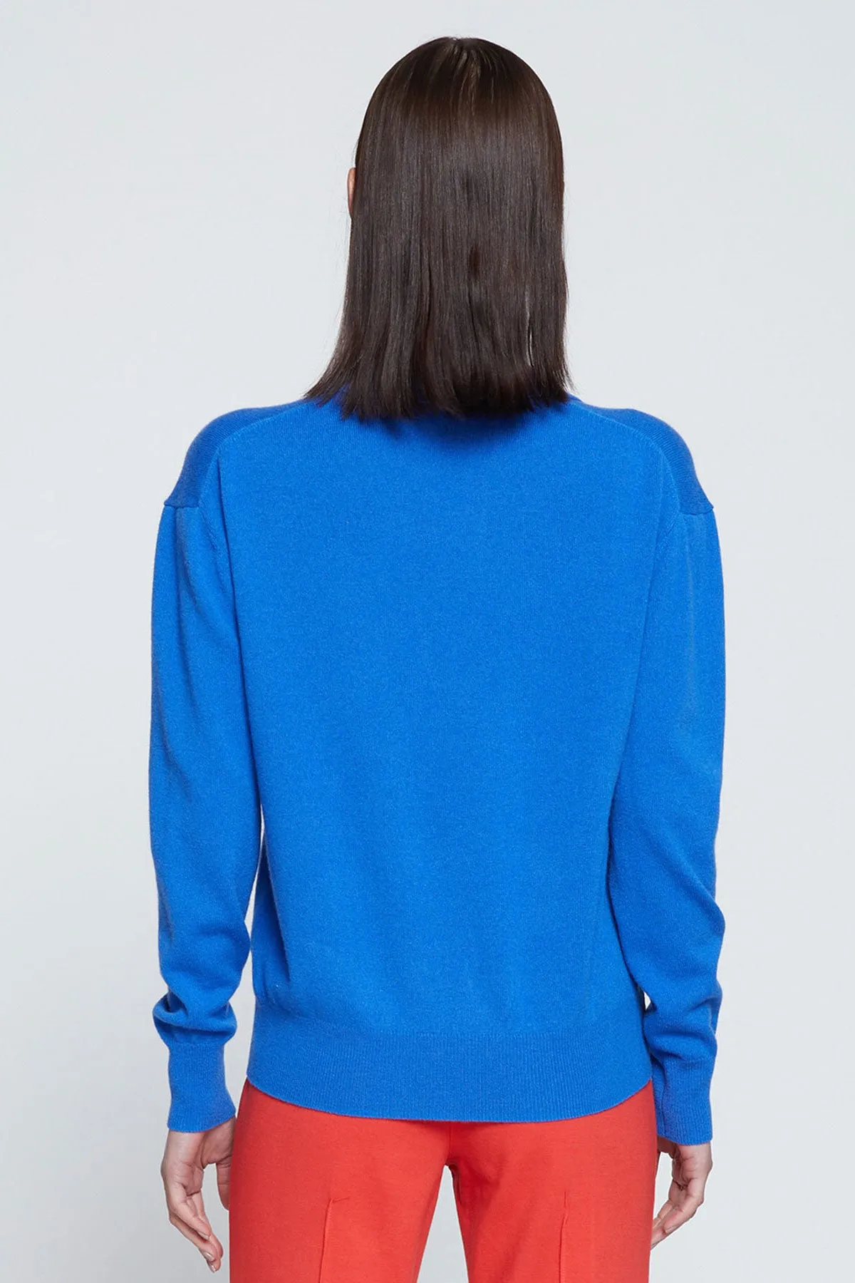 Stateside Johnny Collar Sweater in Club Blue