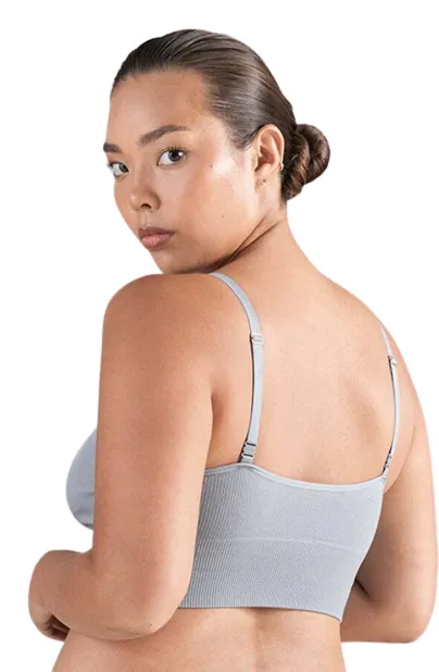 The TENCEL™ Seamless Bralette Storm Grey