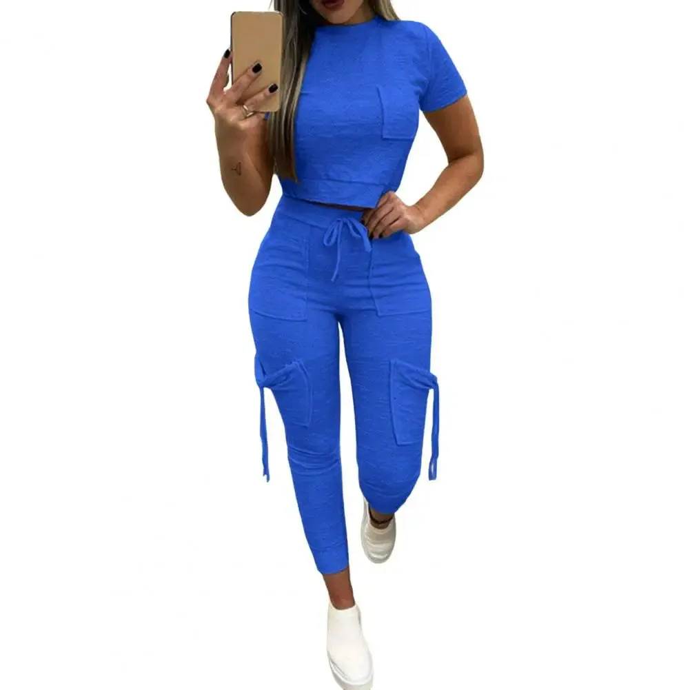 Trendy Crop Top And Bottom Fleece Outfit