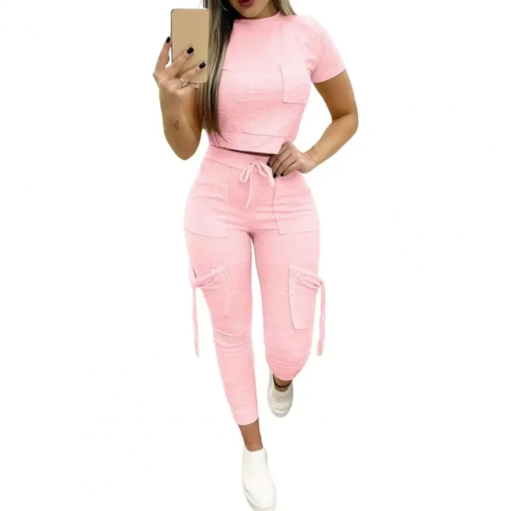 Trendy Crop Top And Bottom Fleece Outfit