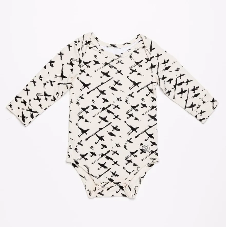 White Sketch Bodysuit Boys SALE